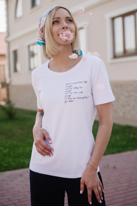 Футболка Ф 279/2 (белый(надпись)) 